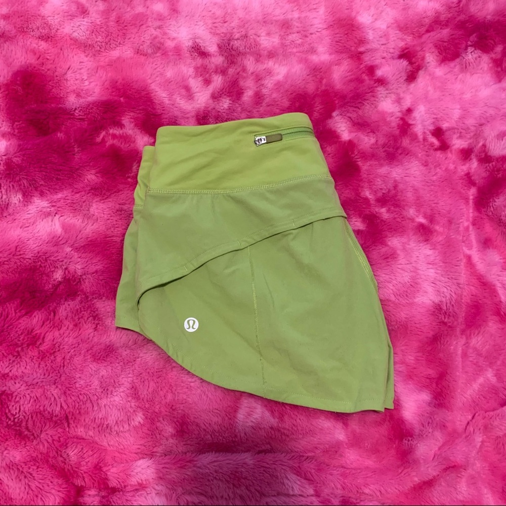 Yellow Lululemon Shorts. Size 4.
